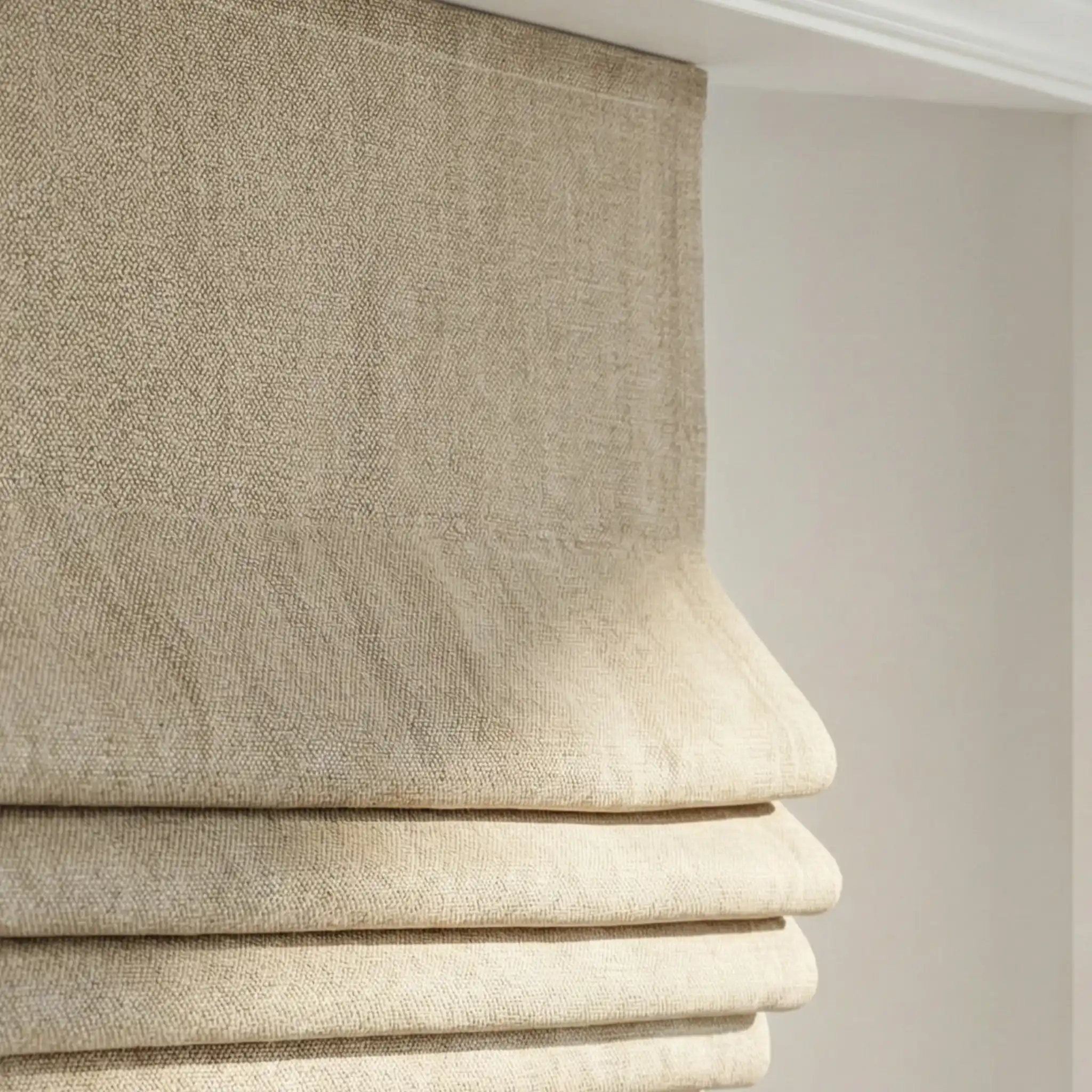 Custom Linen Curtains 100% Full Blackout Roman