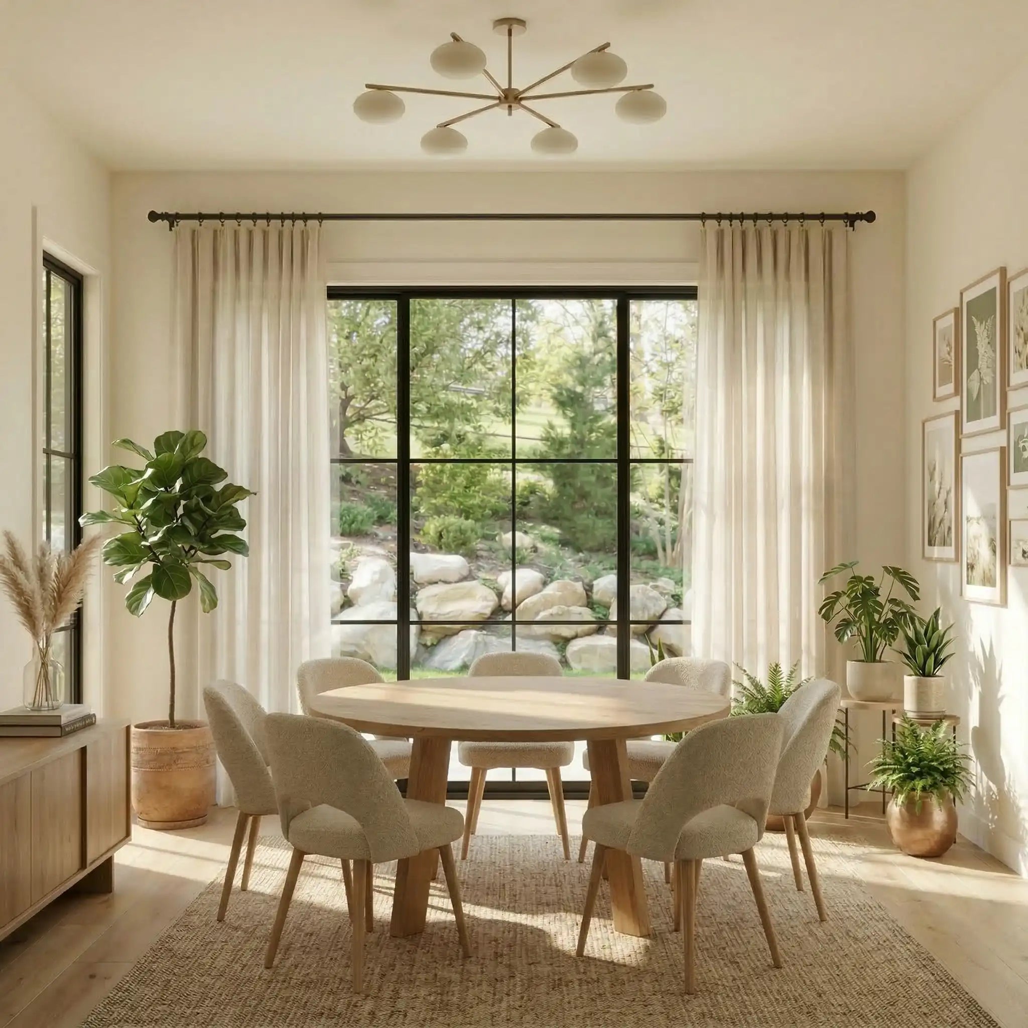 Custom Linen Semi-Blackout curtains – Natural Texture