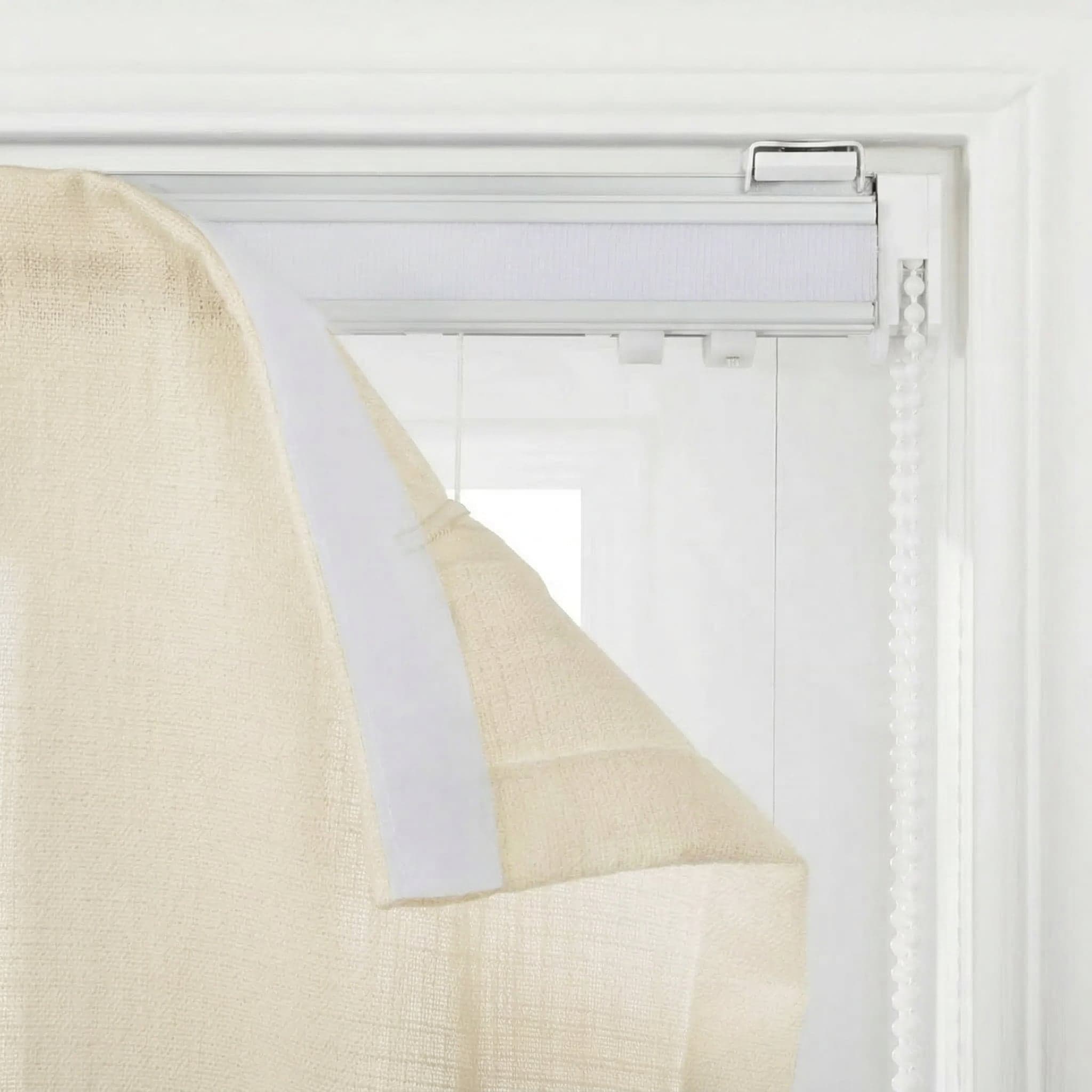 Custom Linen Semi-Blackout Roman Shades