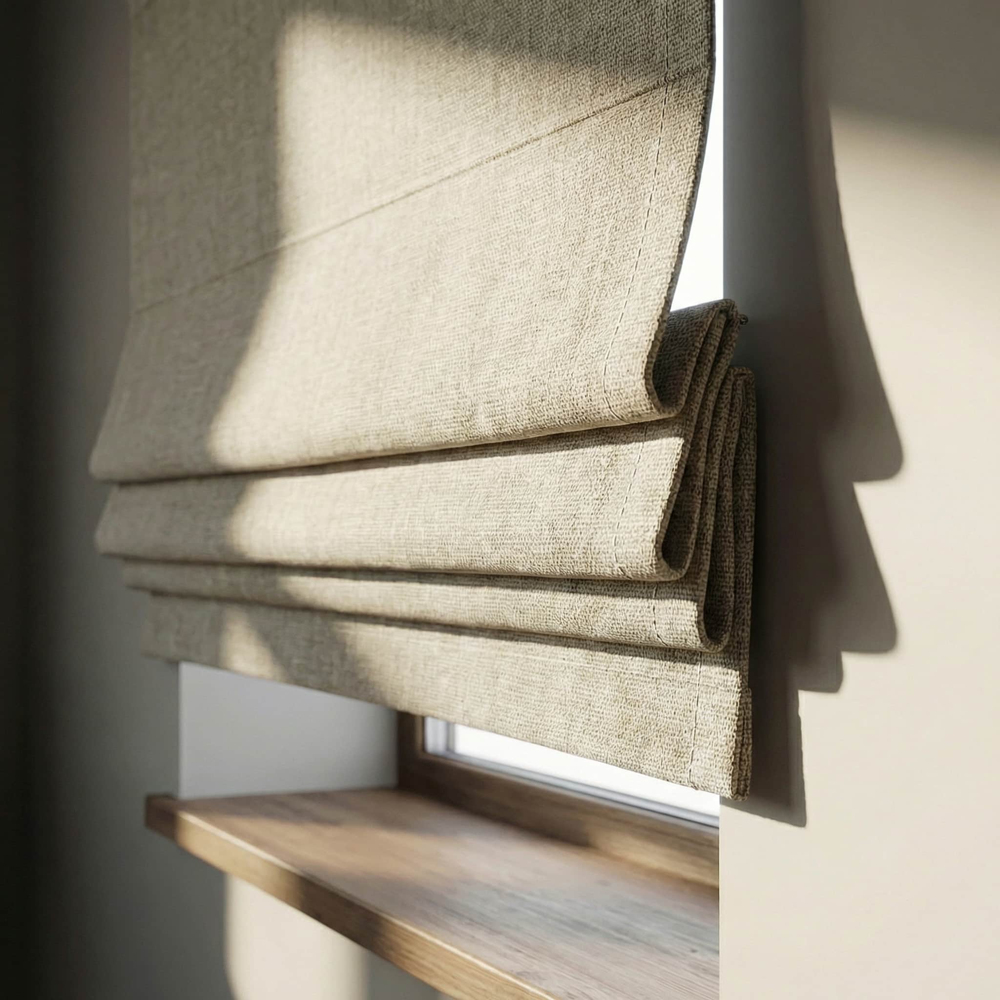 Custom Linen Curtains 100% Full Blackout Roman