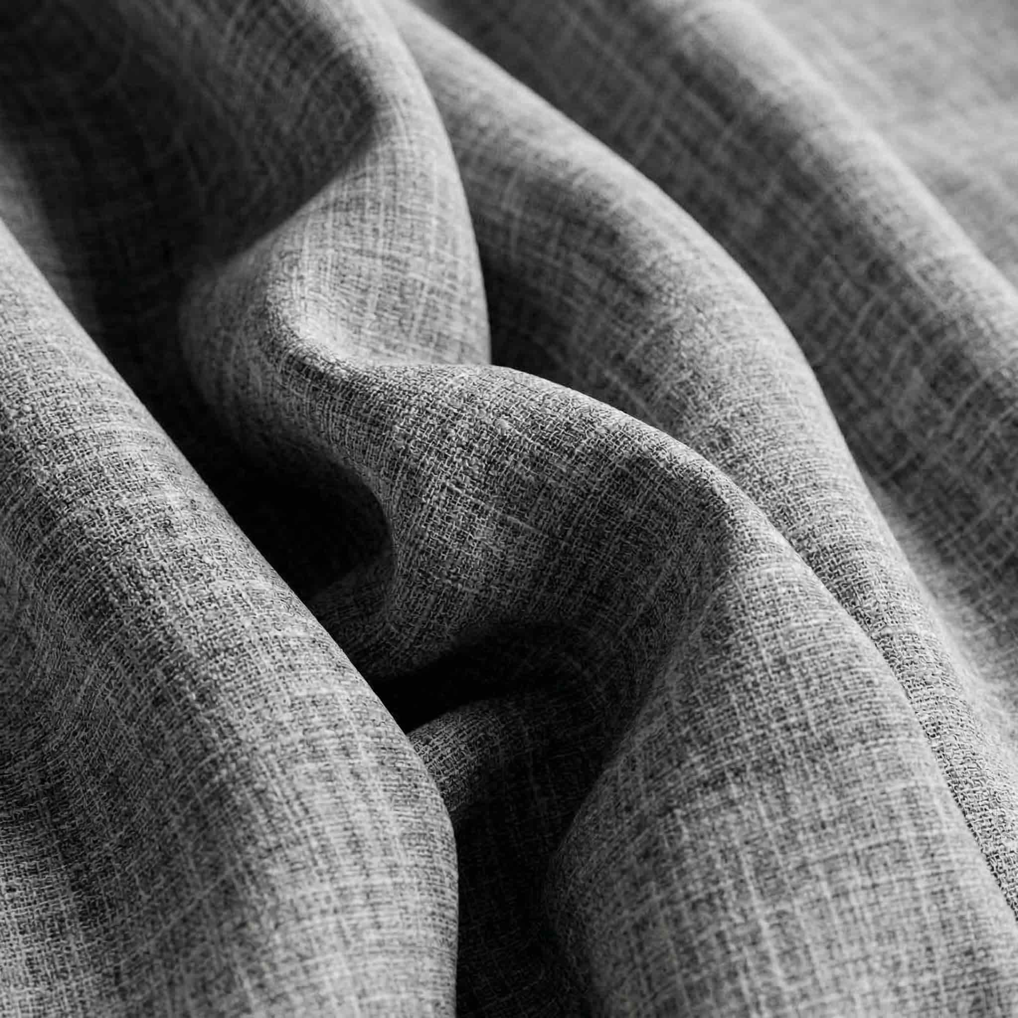 Custom 100% Linen Blackout Curtains – Natural Texture