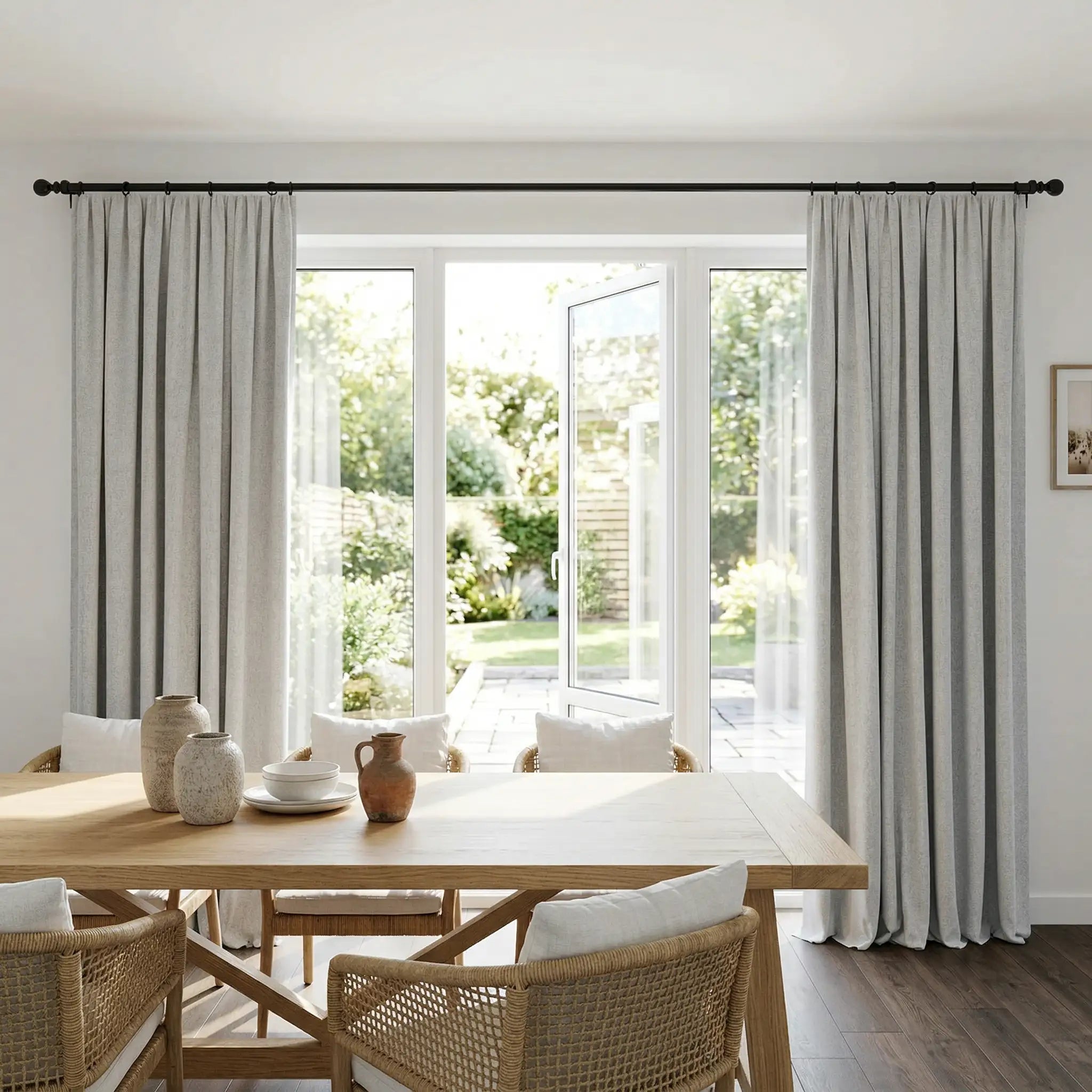 Custom Linen Blackout Drapery Privacy