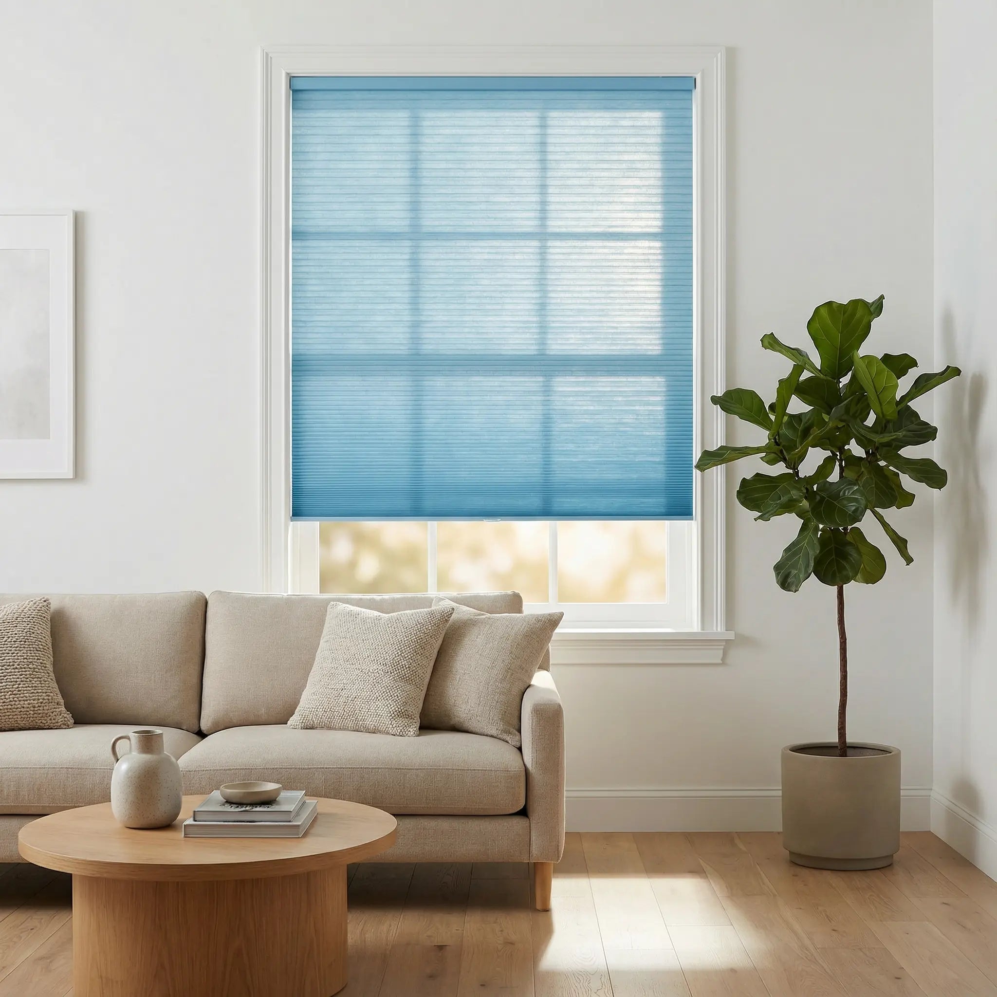 Custom 50% blackout Cellular Window Shades – Stylish Honeycomb Blinds with Privacy and Light Control