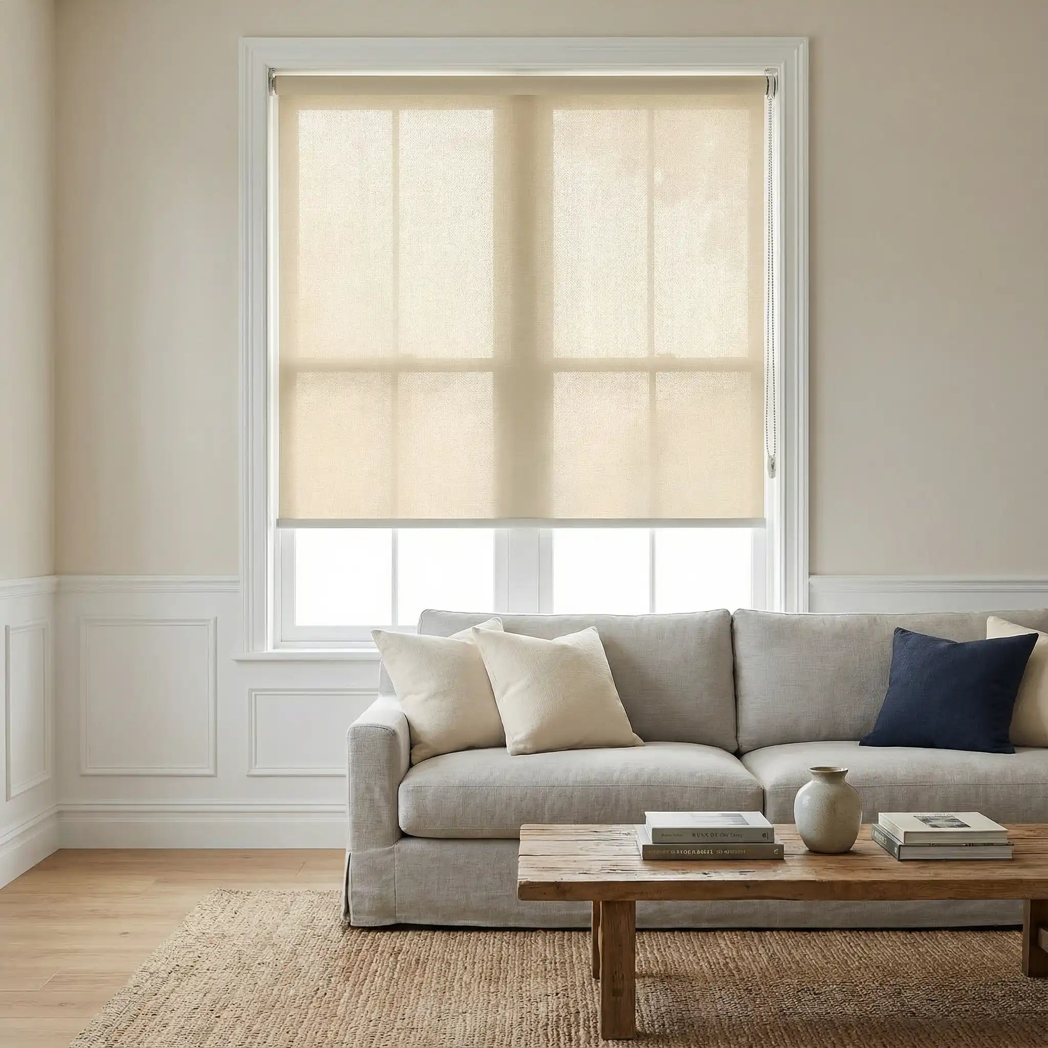 Custom 50% blackout Roller Shades Made to Measure