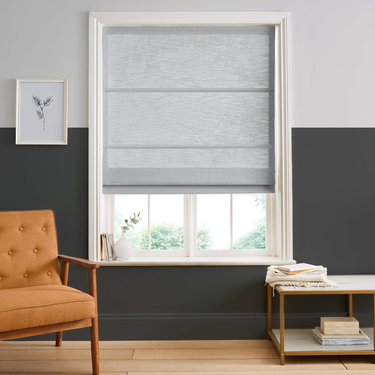 Custom Linen Roman Full Shades Bamboo Joint Texture