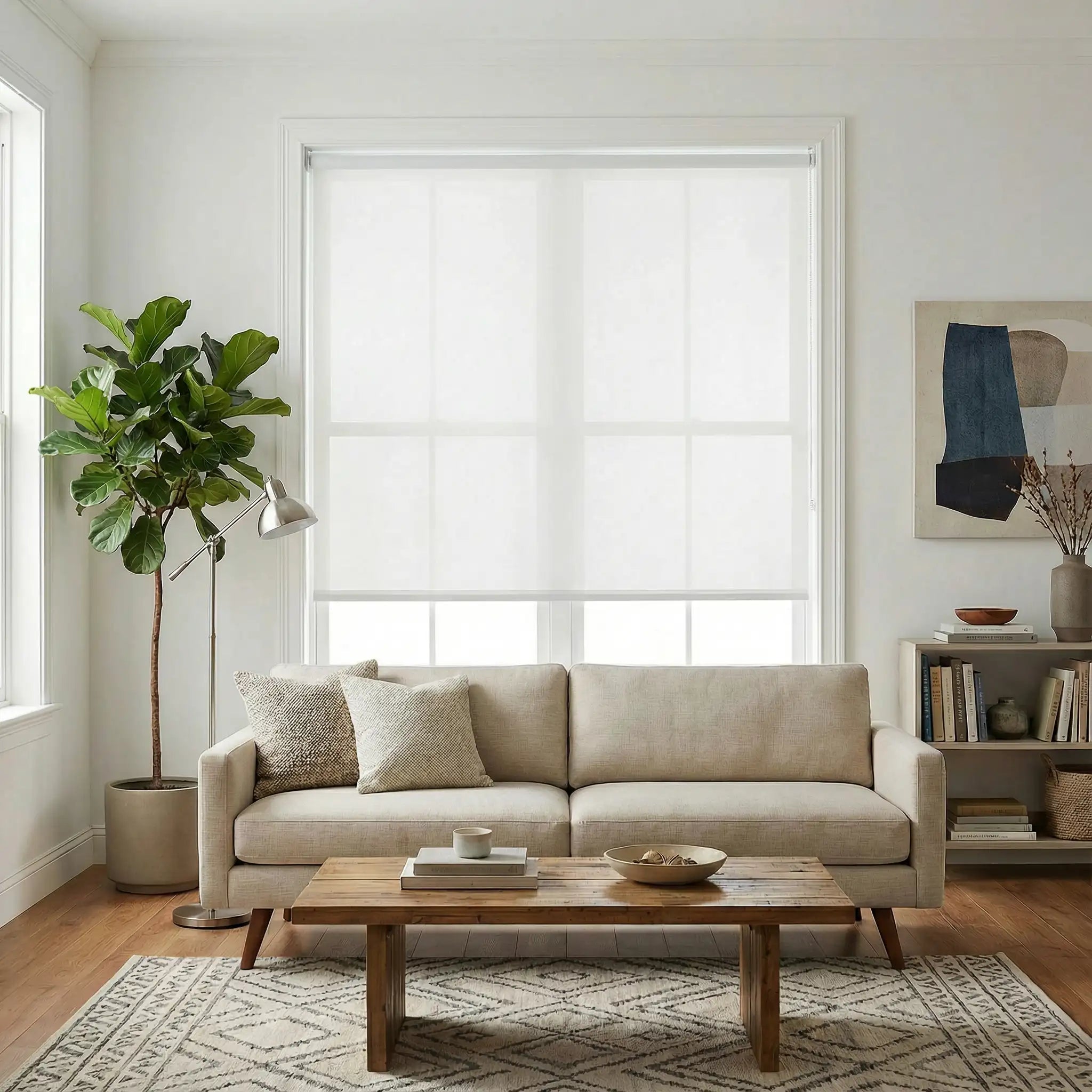 Custom 50% blackout Roller Shades Made to Measure